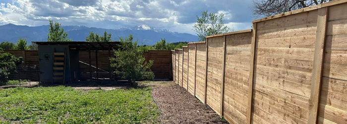 Privacy Fence Installation Project for Highlands Ranch, CO Homestead